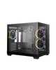DeepCool CG330 3F Micro-ATX Dual Chamber Gaming Cabinet Black with 3 ARGB Fans View 1