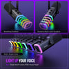FIFINE AM8 XLR/USB Dynamic Gaming Microphone with RGB, Mute Button & Headphone Monitoring View 5