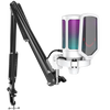 FIFINE AmpliGame A6T USB Gaming Condenser Microphone Kit White with RGB, Touch Mute & Boom Arm View 1