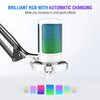 FIFINE AmpliGame A6T USB Gaming Condenser Microphone Kit White with RGB, Touch Mute & Boom Arm View 3