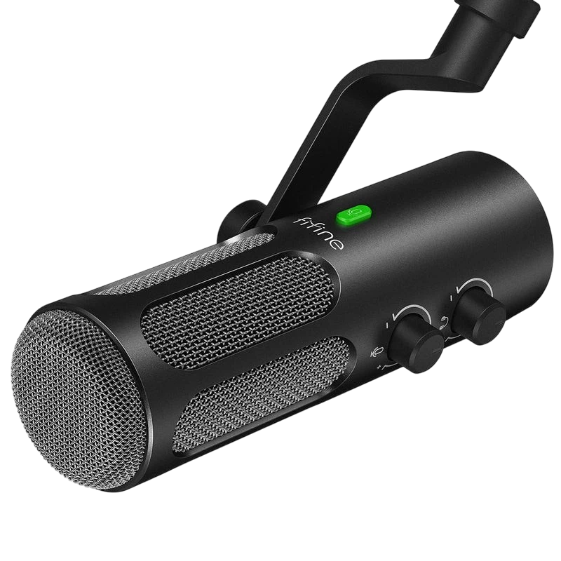 FIFINE AmpliTank TANK 3 USB/XLR Dynamic Studio Microphone with Cardioid Pickup, Mute Button & Headphone Monitoring  SEO Title