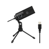 FIFINE K669B USB Condenser Microphone with Cardioid Pickup, Volume Control & Tripod Stand View 1