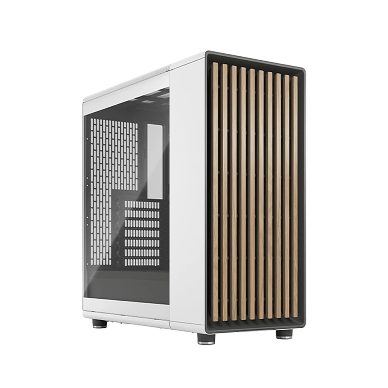 Fractal Design North Chalk White TG Clear