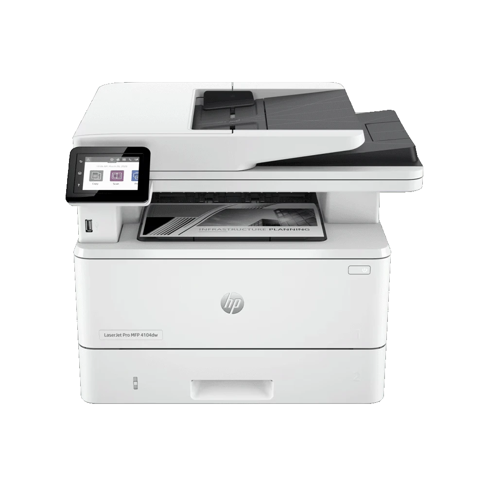 HP LaserJet Pro MFP 4104dw Wireless Monochrome All-in-One Printer