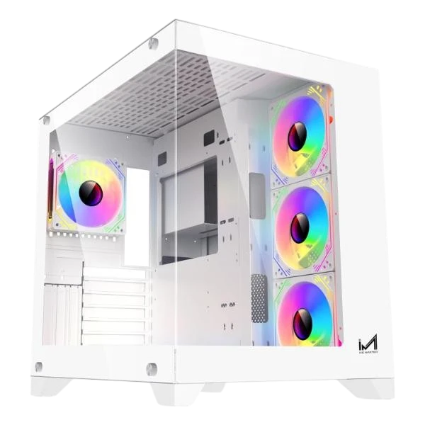 ICEMASTER Dynamite XL PRO White E-ATX Gaming Cabinet