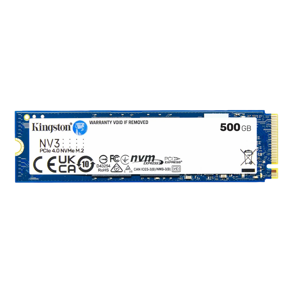 Kingston NV3 500GB PCIe 4.0 NVMe M.2 Internal SSD