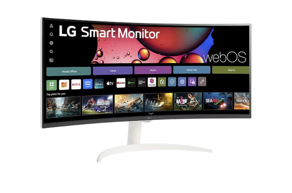 LG MyView Smart 34SR60QC-W 34-inch UltraWide WQHD Curved Monitor