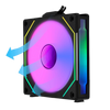 Lian Li UNI FAN SL-INF FLEX Reverse Blade 120mm ARGB Cabinet Fan (3 Pack) View 3