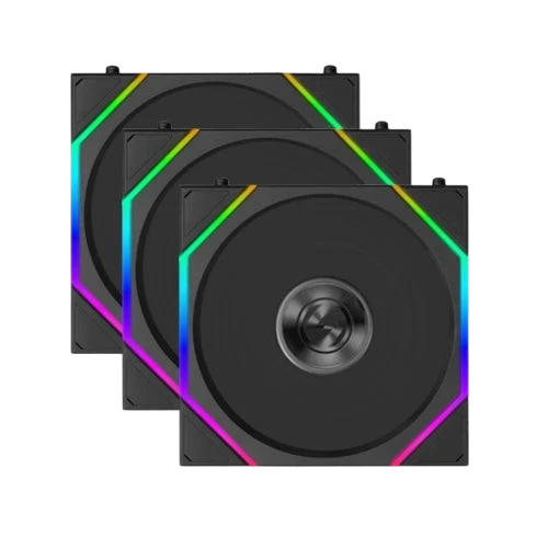 Lian Li UNI FAN TL FLEX 120mm ARGB PWM Cabinet Fan Black(3 Pack)