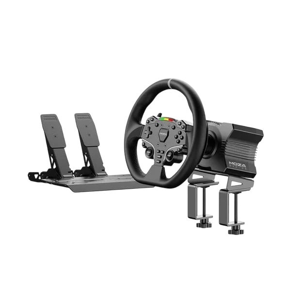 MOZA R5 Racing Wheel & Pedals Bundle for PC – 5.5 Nm Direct Drive, ES Steering Wheel & SR-P Lite Pedals