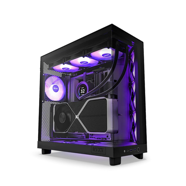 NZXT H6 Flow Black with 3 RGB Fans