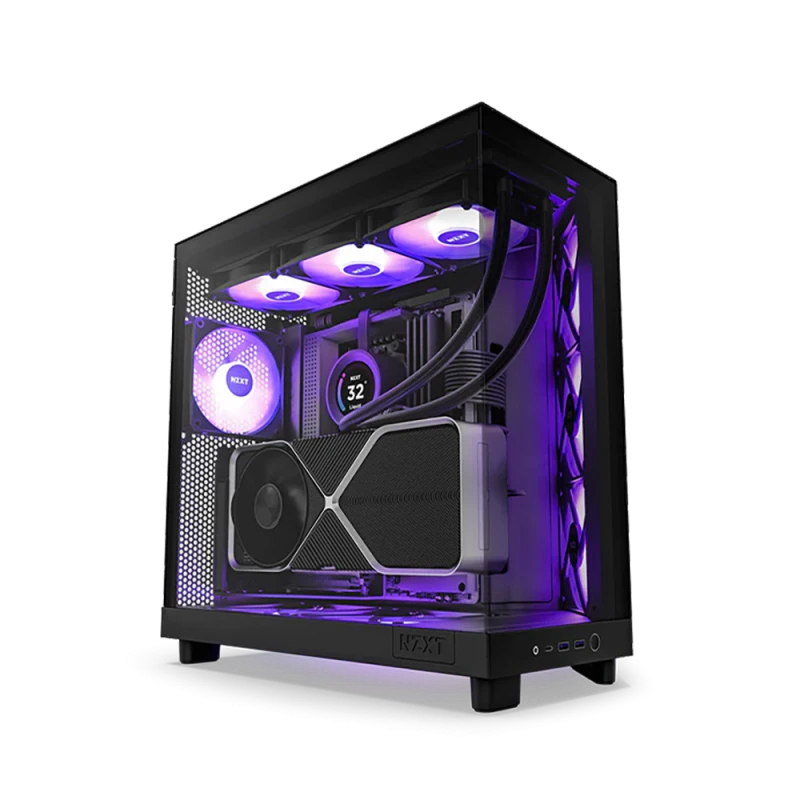 NZXT H6 Flow Black with 3 RGB Fans