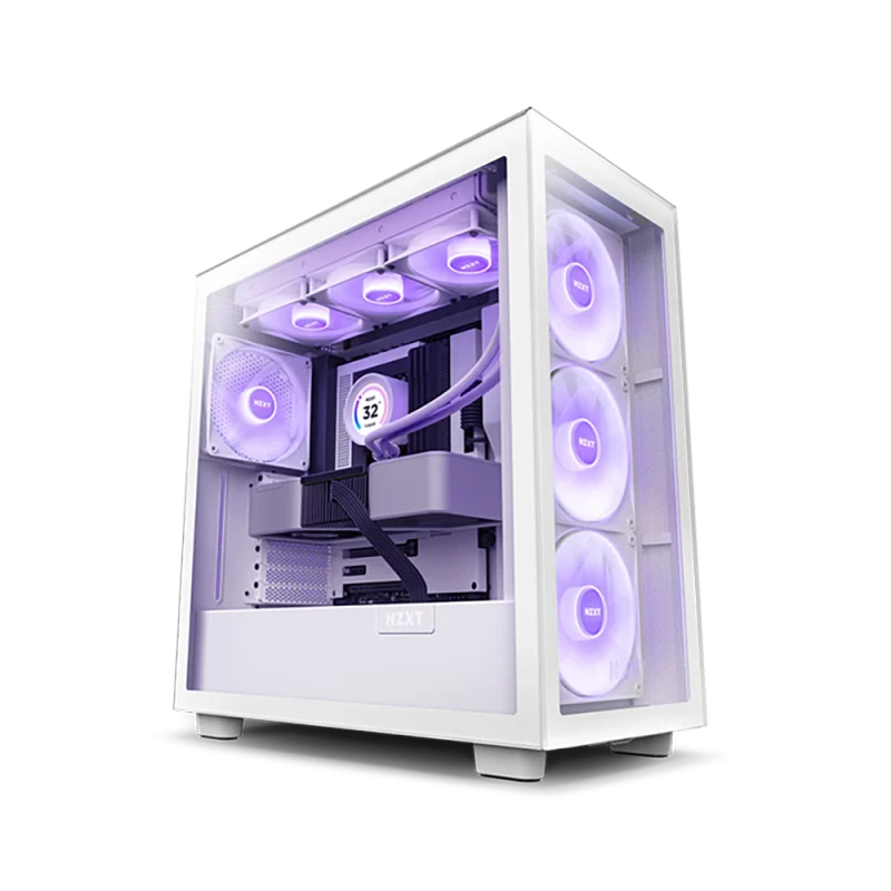 NZXT H7 Elite White E-ATX Mid Tower Cabinet
