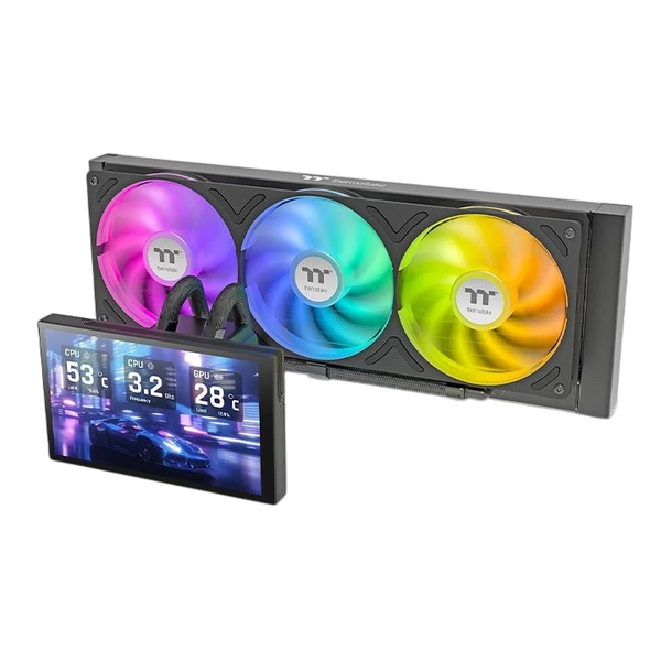 Thermaltake ST360 Ultra ARGB Sync 360mm AIO Liquid CPU Cooler with 7-inch LCD Display