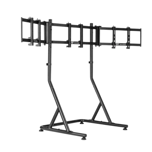Thermaltake Triple Racing Monitor Stand | Freestanding Steel Monitor Mount