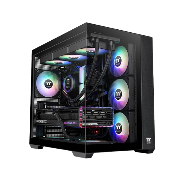 Thermaltake View 380 TG Black with 4 ARGB Fans