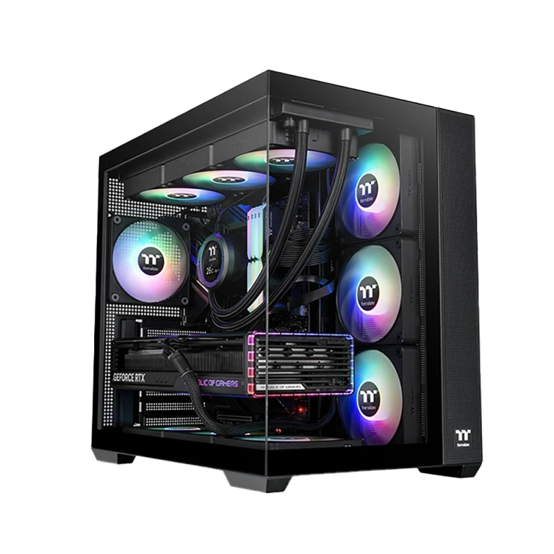 Thermaltake View 380 TG Black with 4 ARGB Fans