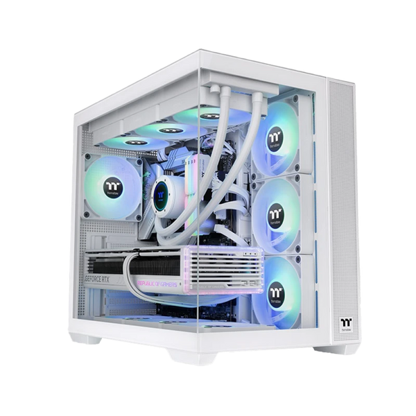 Thermaltake View 380 TG White with 4 ARGB Fans