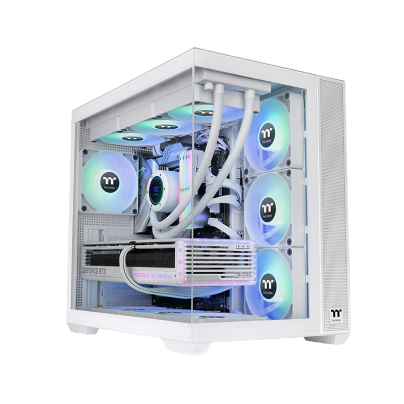 Thermaltake View 380 TG White with 4 ARGB Fans