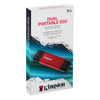 Kingston Dual Portable SSD 1TB USB 3.2 Gen 2 Type-A & Type-C View 4
