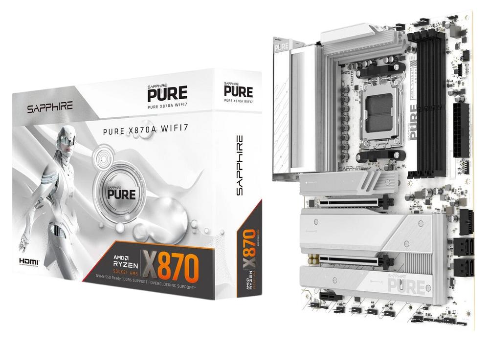 PURE X870A WIFI 7 White Motherboard