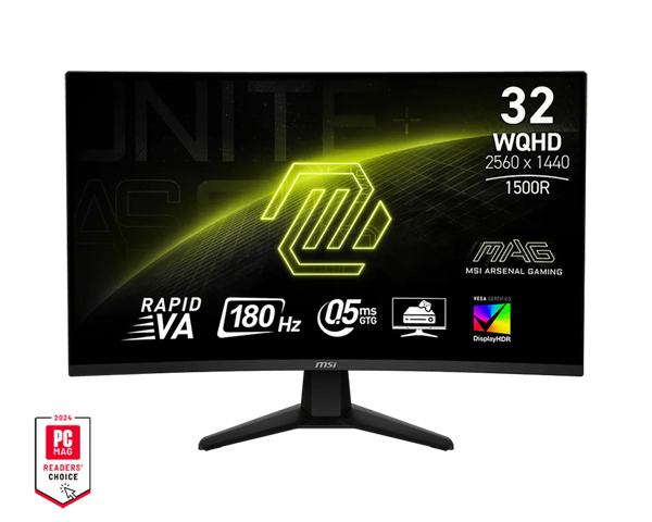 MSI MAG 32CQ6F 32-inch WQHD 180Hz Curved Gaming Monitor