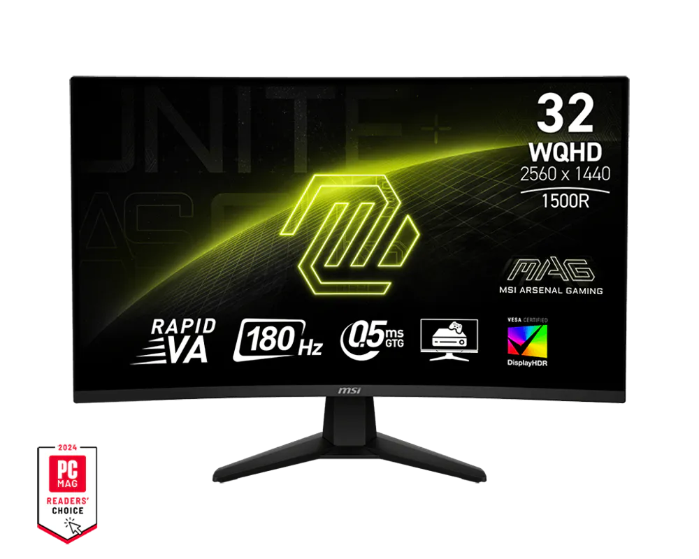 MSI MAG 32CQ6F 32-inch WQHD 180Hz Curved Gaming Monitor