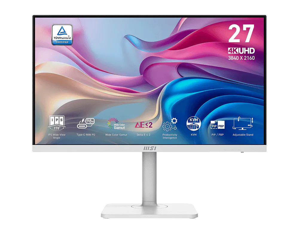 MSI Modern MD272UPHG 27-inch 4K UHD IPS Business Monitor White