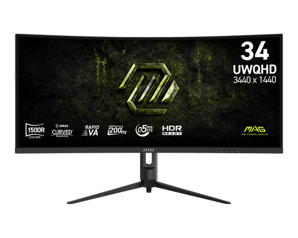 MSI MAG 342CQRF E20 34-inch UWQHD 200Hz Curved Gaming Monitor
