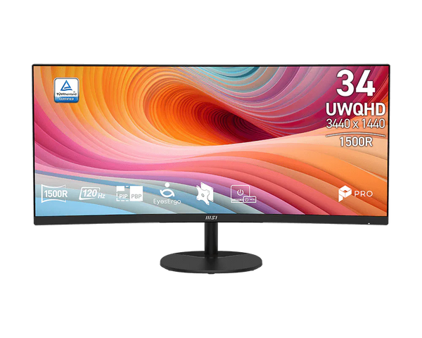 MSI PRO MP341CQ E12 34-inch UWQHD Curved Monitor