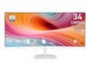 MSI PRO MP341CQW E12 34-inch UWQHD Curved Monitor White View 1