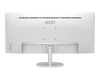 MSI PRO MP341CQW E12 34-inch UWQHD Curved Monitor White View 4