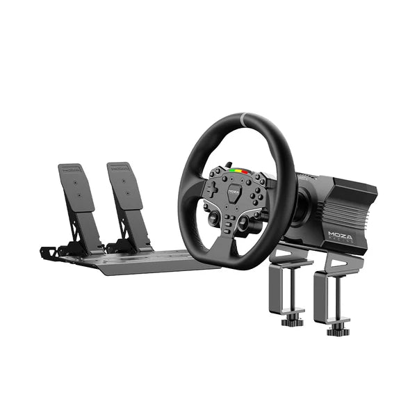 MOZA R5 Racing Wheel & Pedals Bundle for PC – 5.5 Nm Direct Drive, ES Steering Wheel & SR-P Lite Pedals