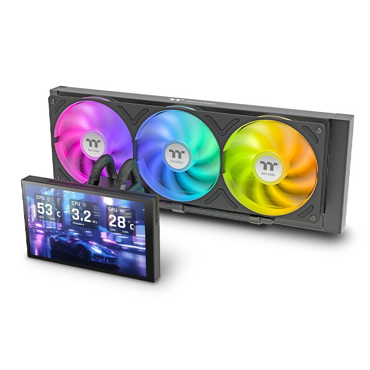 Thermaltake ST360 Ultra ARGB Sync 360mm AIO Liquid CPU Cooler with 7-inch LCD Display