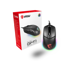 MSI CLUTH GM11 OPTICAL WIRED RGB GAMING MOUSE WITH 5000 ADJUSTABLE DPI
