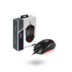 MSI CLUTCH GM08 LED GAMING MOUSE WITH 4200 DPI, OPTICAL SENSOR AND ADJUSTABLE WEIGHTS